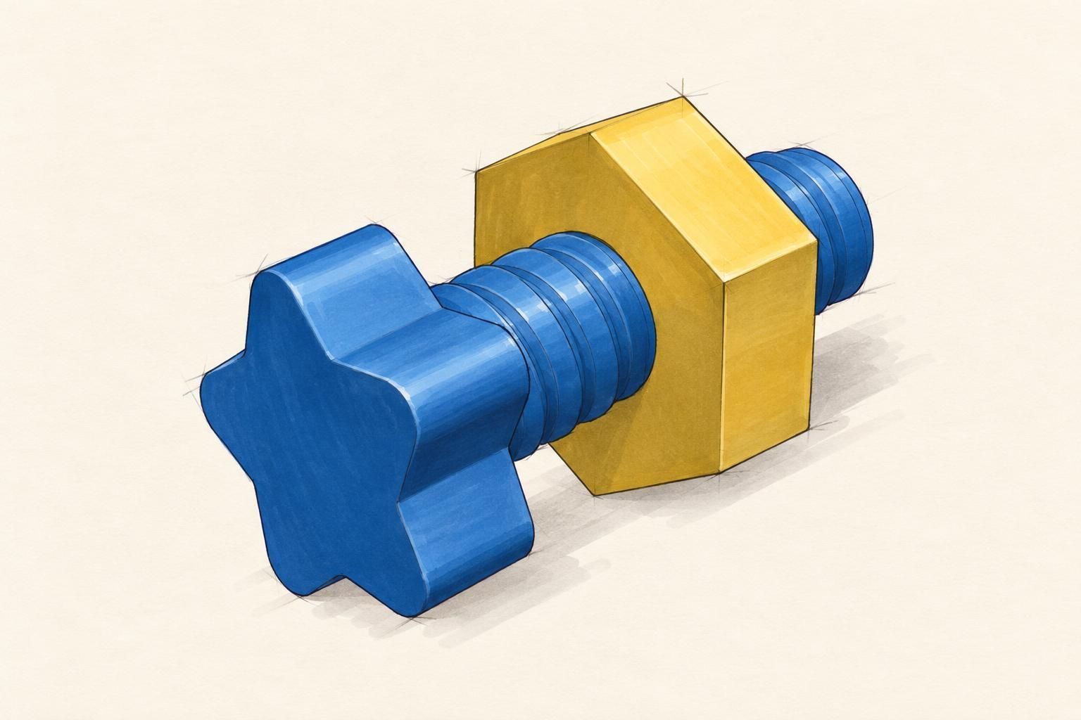 Nut & Bolt Remix (Star, Heart, Hexagon)