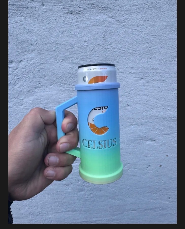 Celsius Slim Can Koozie Mug