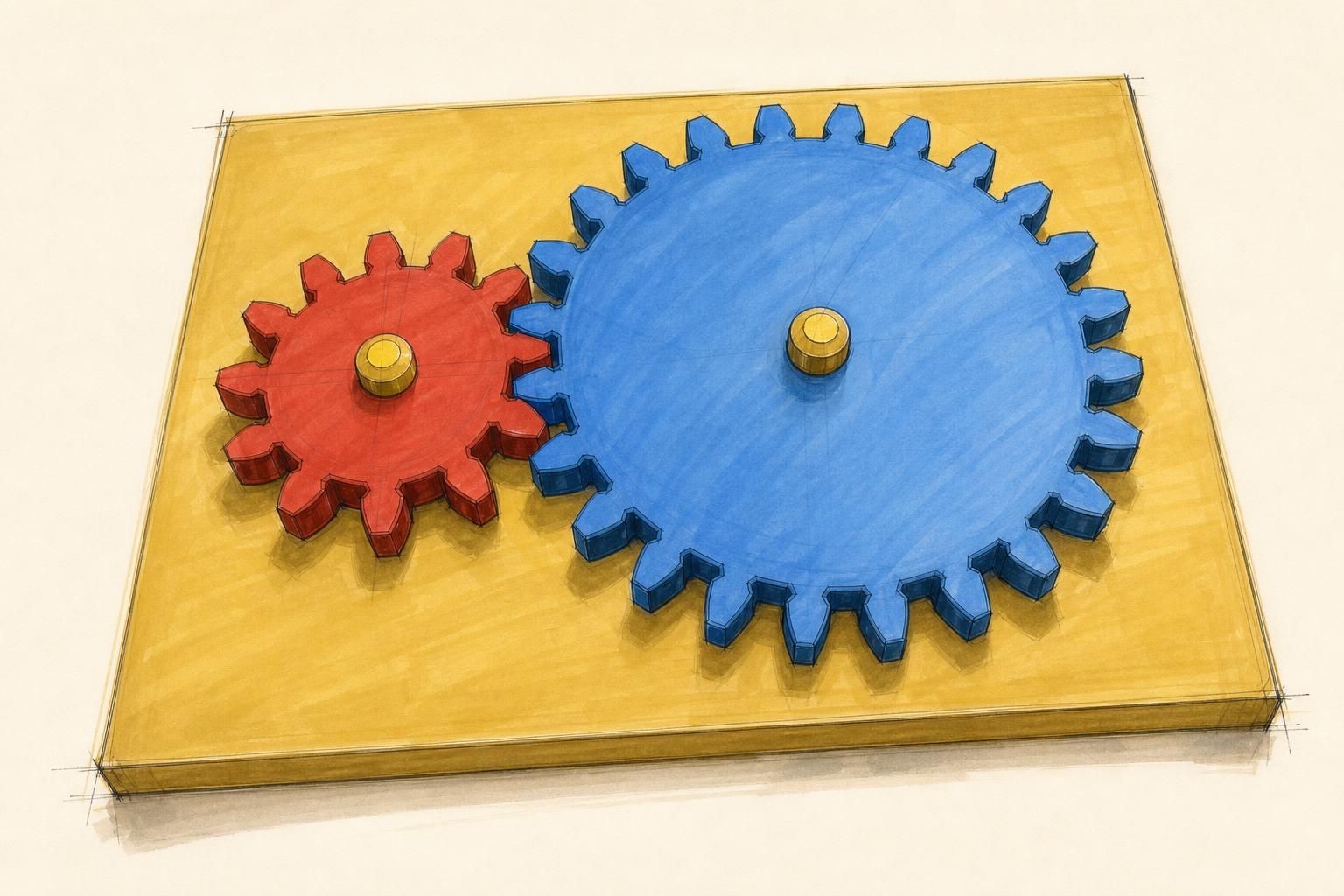2:1 Gear Pair
