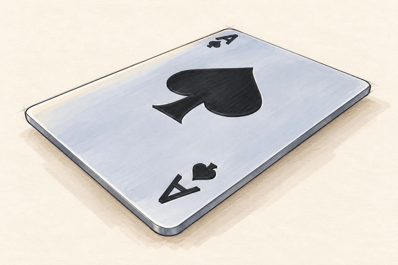Ace of Spades Playing Card