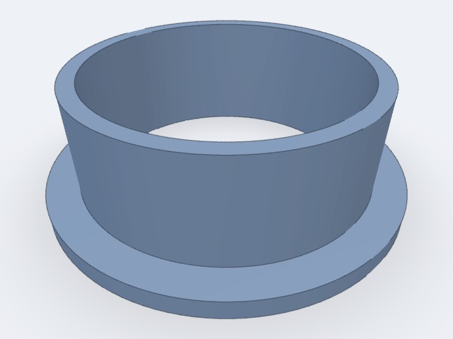 Flanged sleeve bushing