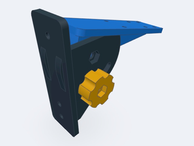 Adjustable angle wall shelf mount