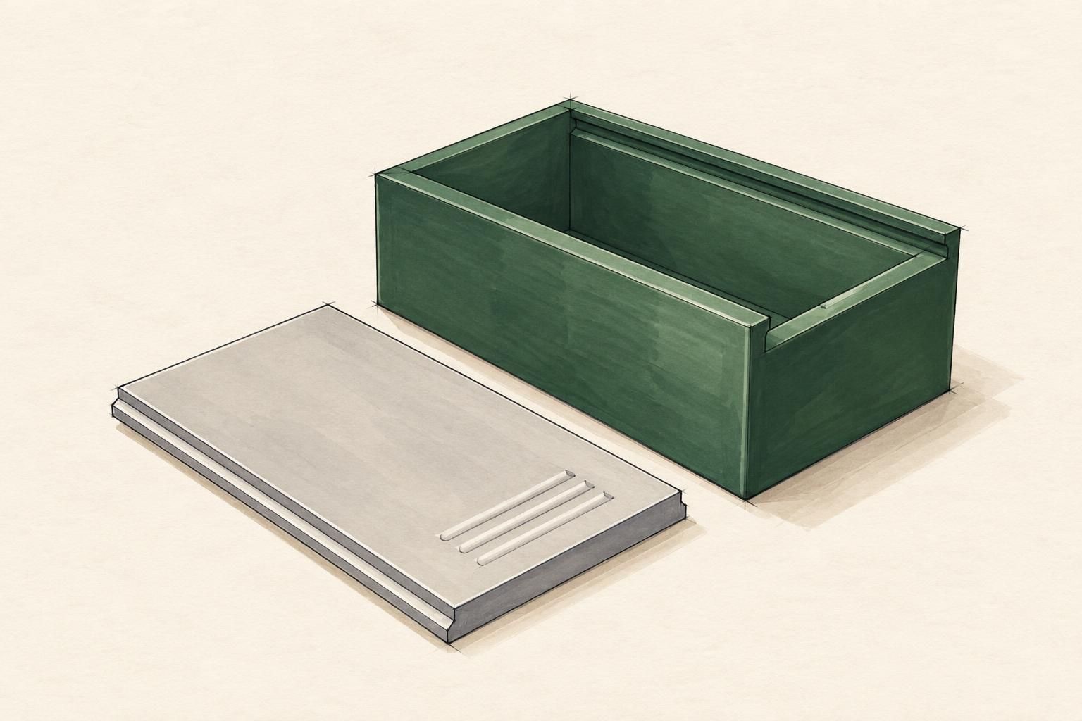 Dovetail slide-top box