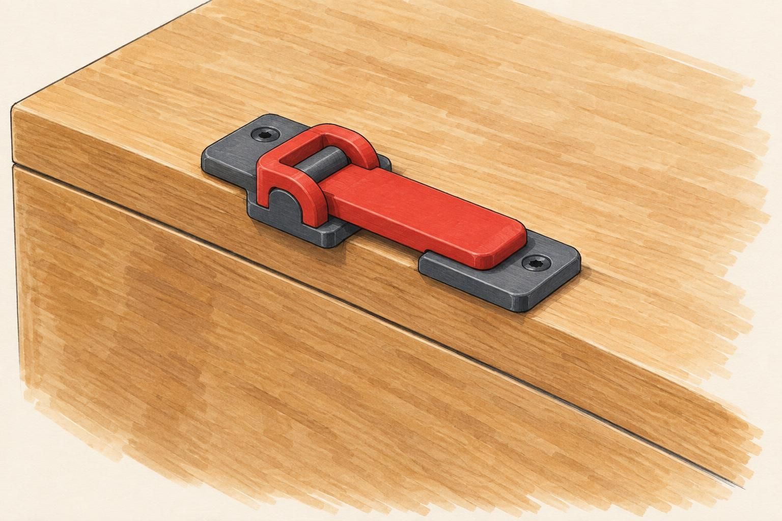 Over-centre toggle latch