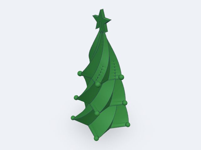 Twisted Christmas Tree Decor