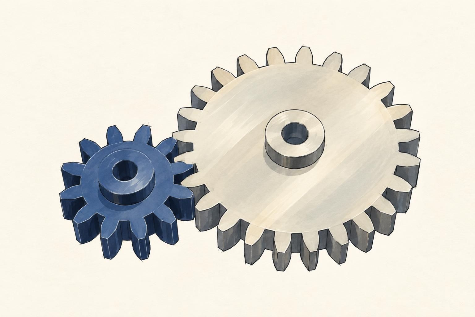 Spur gear pair