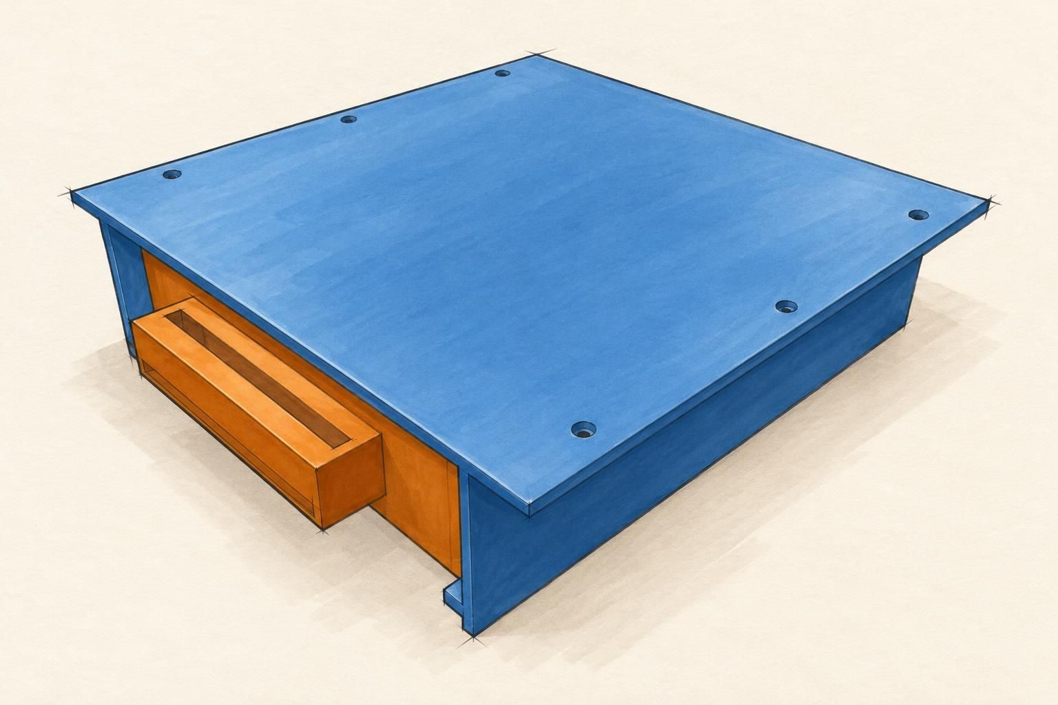 Under-Bench Wrench Drawer