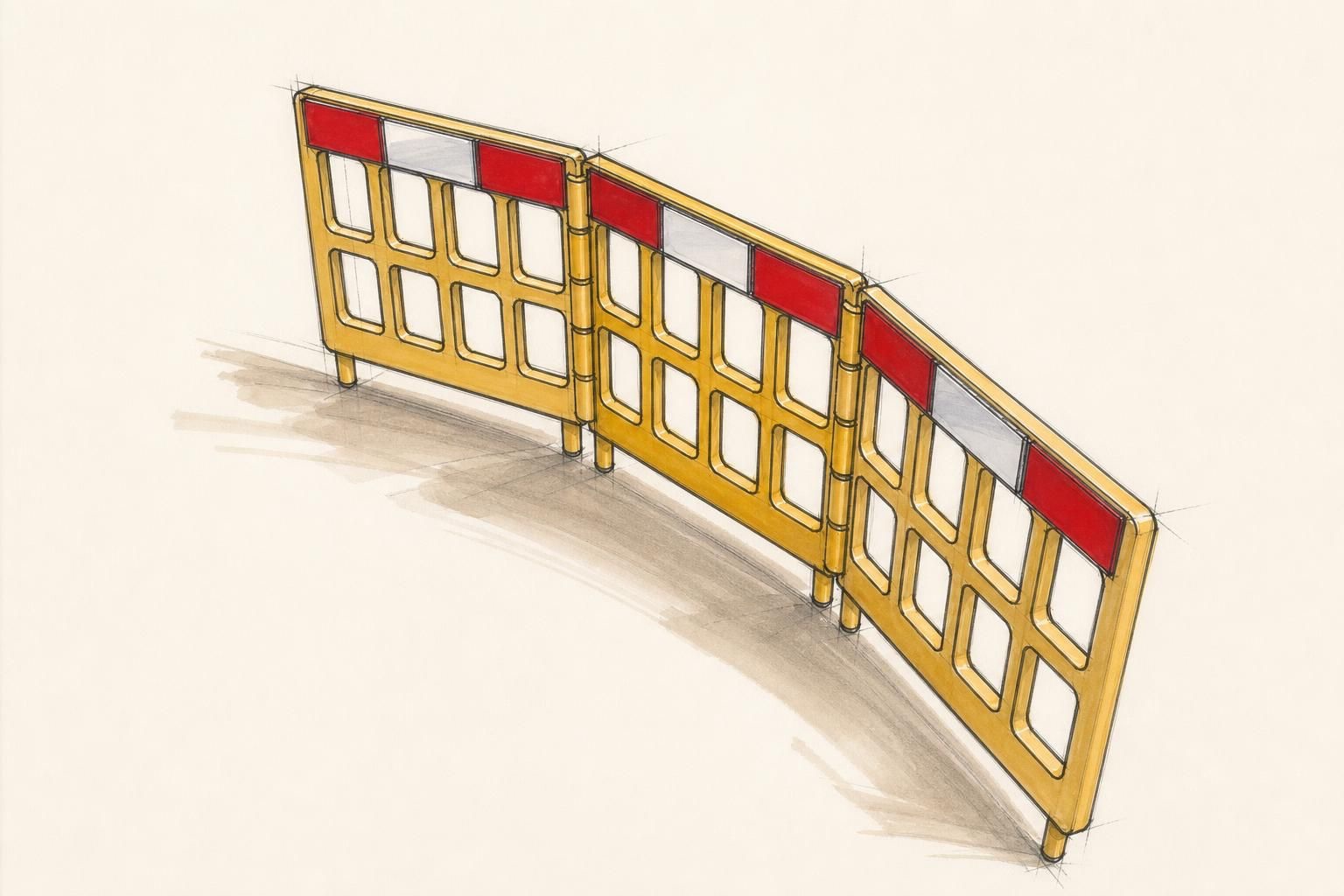 Folding Safety Barricade