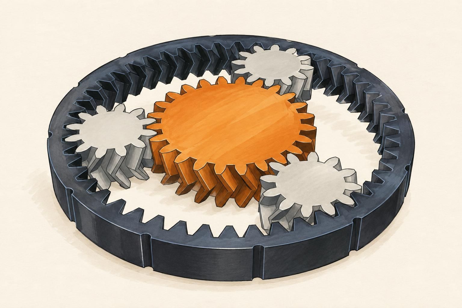 Planetary gear fidget